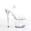 Pleaser - RADIANT708 Sandale à bride à la cheville, Pole dance chaussures - Chaussures de pole dance - Blanc Product image